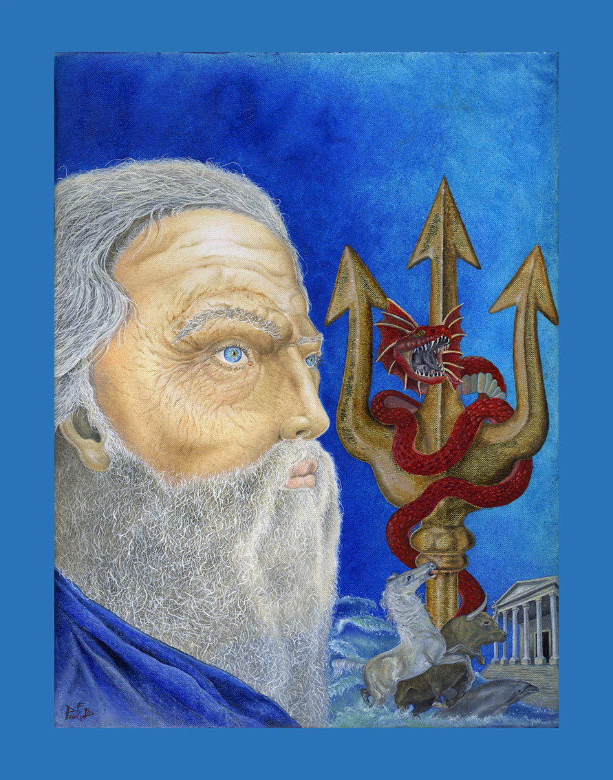 Francesco Procopio - Poseidone - Fine Art giclèe su carta cm 55x70